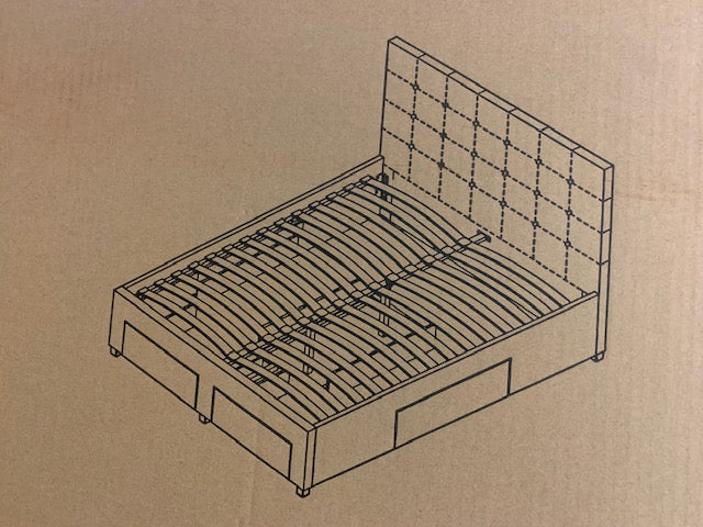 3 sided clearance queen bed frame