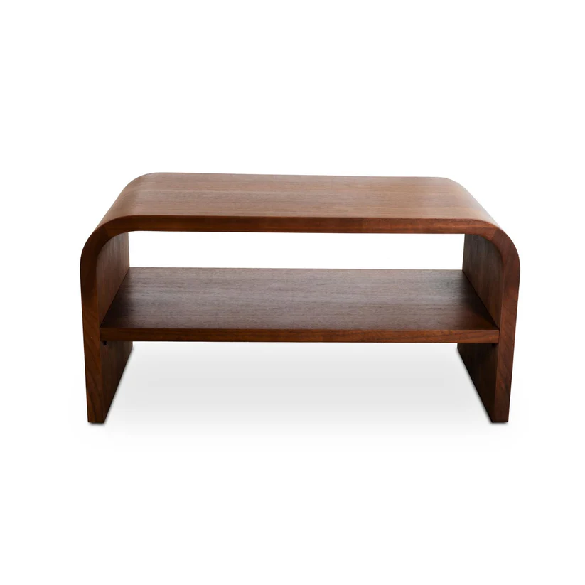 (JEFFREY WALNUT- 1)- WOOD COFFEE TABLE