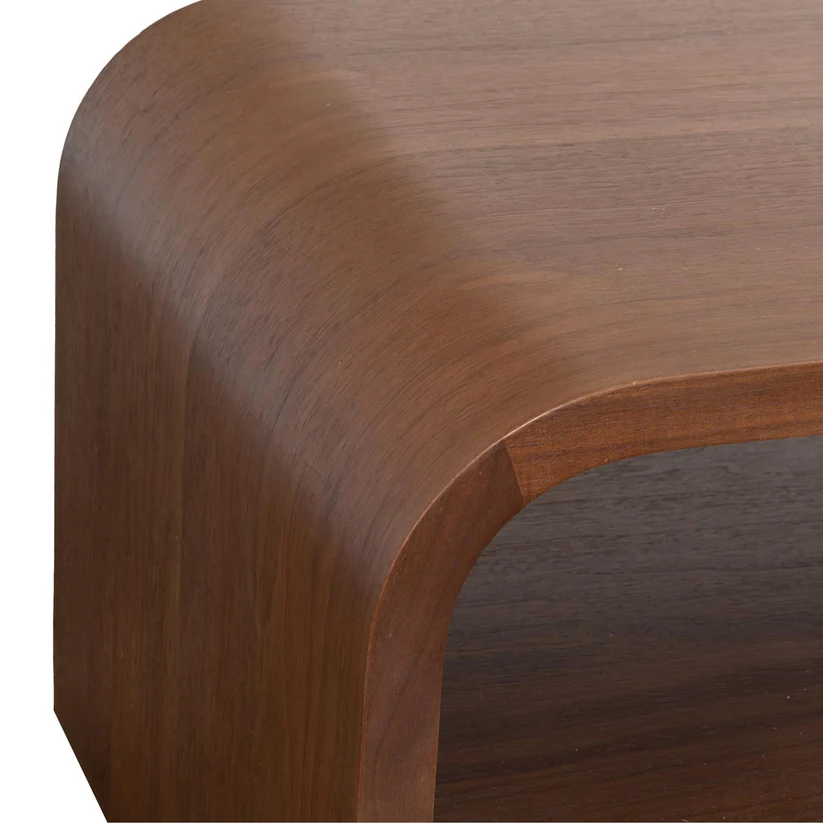 (JEFFREY WALNUT- 1)- WOOD COFFEE TABLE
