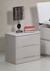 (SMILE WHITE)- WOOD NIGHT STAND