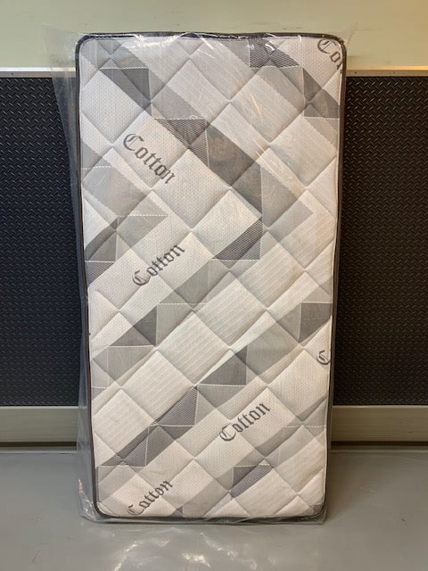 TWIN (SINGLE) SIZE- (ULTRA HARD)- 7" THICK- HIGH DENSITY REVERSIBLE- CANADIAN MADE FOAM MATTRESS