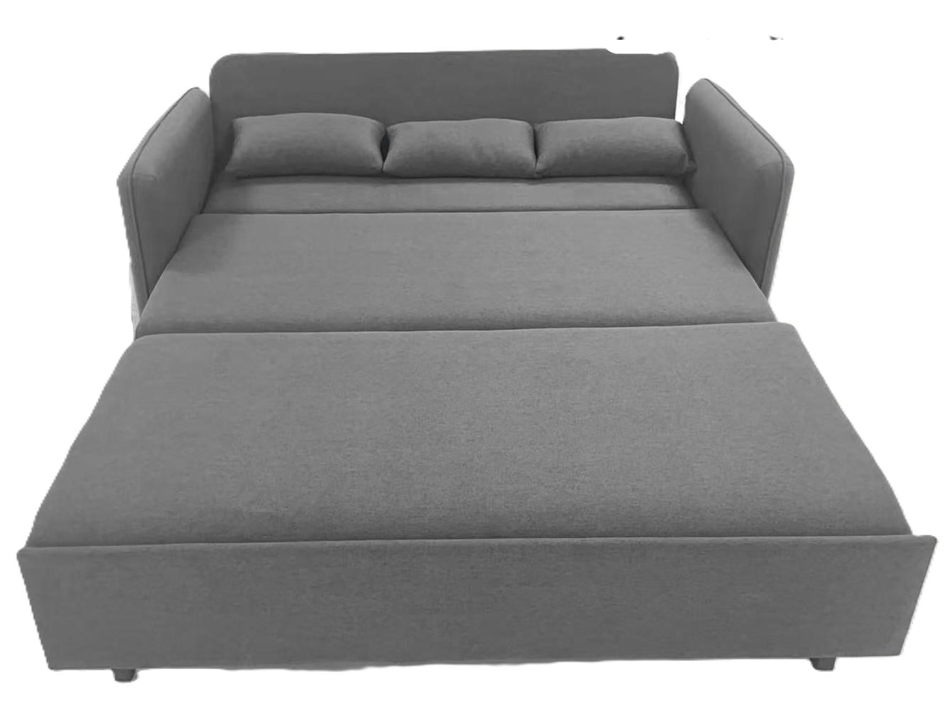 (2503 GREY)- 63" LONG- FABRIC LOVESEAT BED