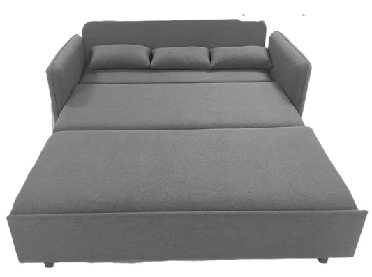 (2503 GREY)- 63" LONG- FABRIC LOVESEAT BED