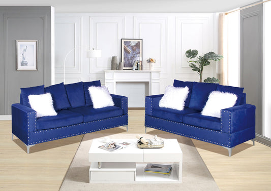 (ANDY BLUE SLC)- VELVET SOFA + LOVESEAT + CHAIR- TEXT OR WHATSAPP 416 319 8851 FOR STOCK AVAILABILITY BEFORE PAYING