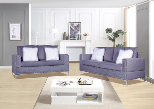 (ANDY GREY SLC)- VELVET SOFA + LOVESEAT + CHAIR- TEXT OR WHATSAPP 416 319 8851 FOR STOCK AVAILABILITY BEFORE PAYING