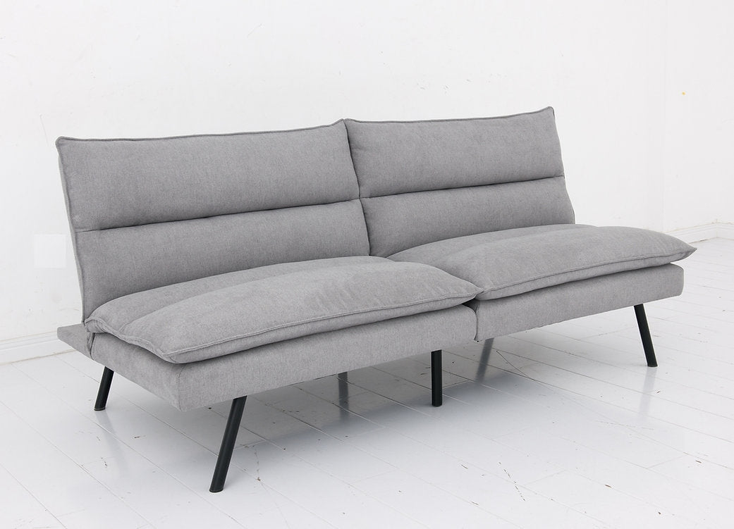 (8070 GREY)- FABRIC KLIK KLAK SOFA BED