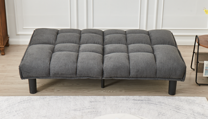 (8060 GREY)- FABRIC KLIK KLAK SOFA BED