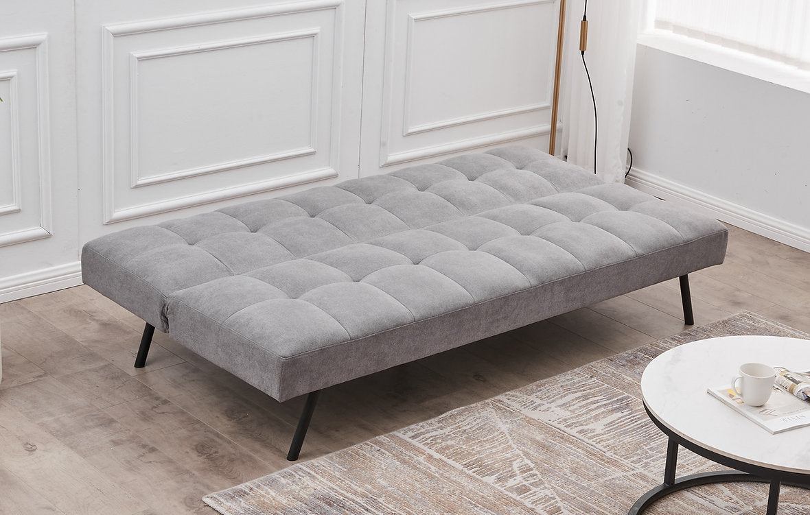 (8080 GREY)- FABRIC KLIK KLAK SOFA BED