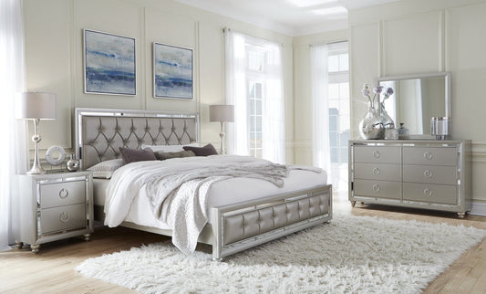 QUEEN SIZE- (LUNA SILVER- 8 PC.)- BEDROOM SET- TEXT OR WHATSAPP @ 416 319 8851 FOR STOCK AVAILABILITY BEFORE PAYING