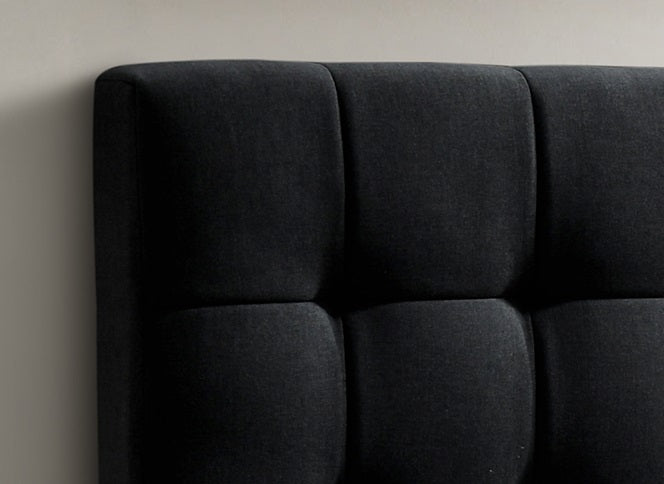 KING SIZE- (5785 BLACK)- FABRIC BED FRAME- WITH LIFT UP STORAGE