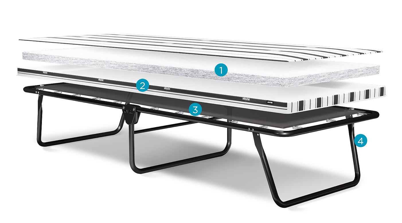 (101741- 28")- METAL- FOLDING BED- WITH MATTRESS
