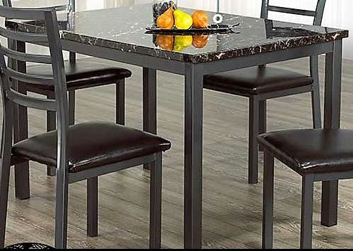 (1026/ 1036 GREY- 1)- 48" LONG- MARBLE LOOK COMPUTER/ DINING TABLE- INVENTORY CLEARANCE