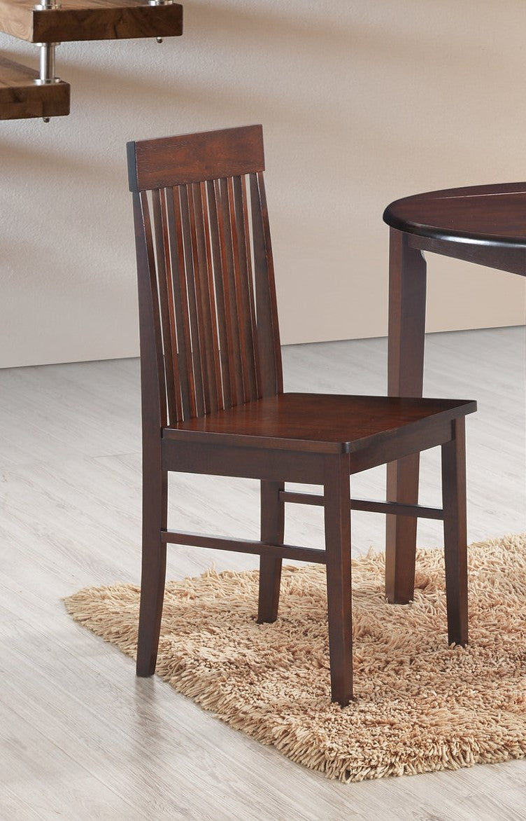 (1072 ESPRESSO- 2 PACK)- WOOD- DINING CHAIR