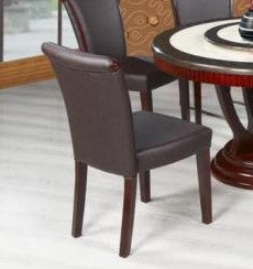 (1235 ESPRESSO- 2 PACK)- LEATHER- DINING CHAIRS