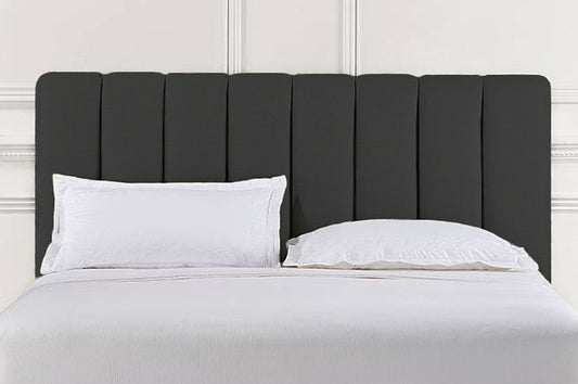 DOUBLE (FULL) SIZE- (153R BLACK)- LEATHER- CANADIAN MADE- BED FRAME- WITH SLATS- (DELIVERY AFTER 2 MONTHS)