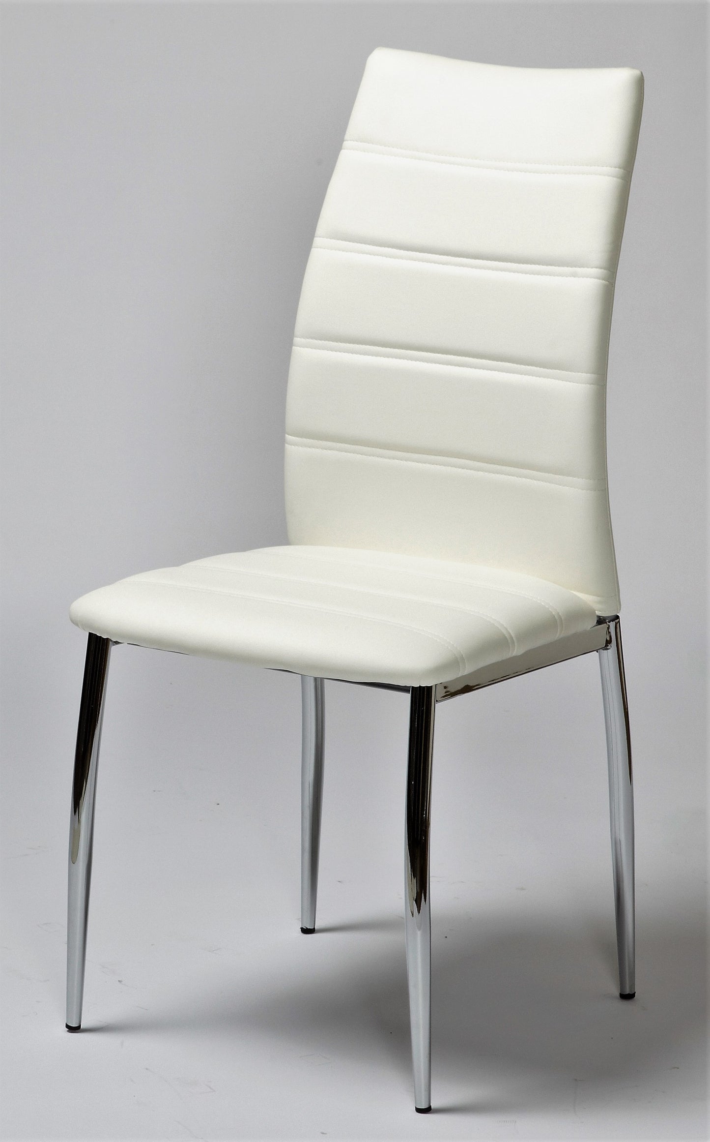 (1599 WHITE- 4 PACK)- LEATHER- DINING CHAIRS