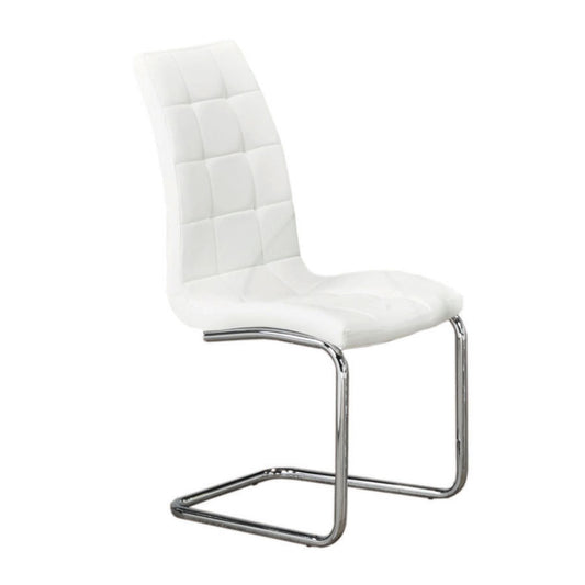 (1751 WHITE- 6 PACK)- LEATHER DINING CHAIRS