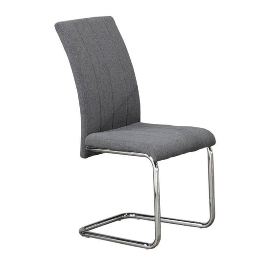 (1780 GREY- 6 pack)- FABRIC- DINING CHAIRS