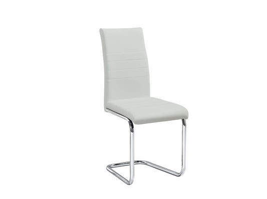 (1872 WHITE- 6 PACK)- LEATHER- DINING CHAIRS