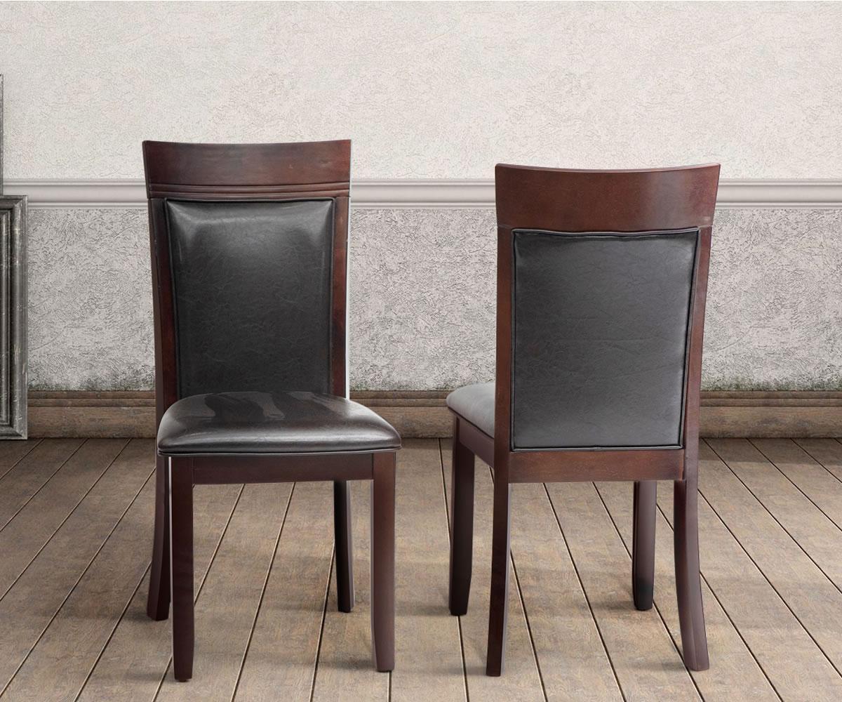 (NELLIE ESPRESSO 3648- 2 PACK)- WOOD- DINING CHAIR