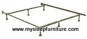 TWIN- DOUBLE- QUEEN- (004L WITH LEGS)- METAL BED FRAME- (BOX SPRING REQUIRED)
