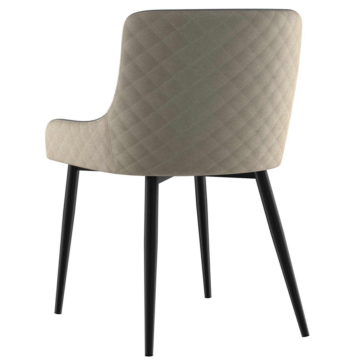 (BIANCA BEIGE- 2 PACK)- FABRIC- DINING CHAIR