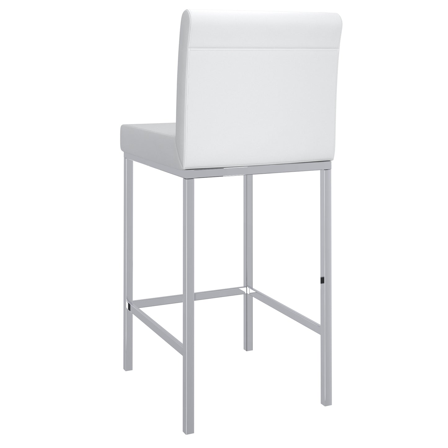 (PORTO WHITE- 2 PACK) - LEATHER COUNTER STOOLS- OUT OF STOCK UNTIL JUNE 30, 2023