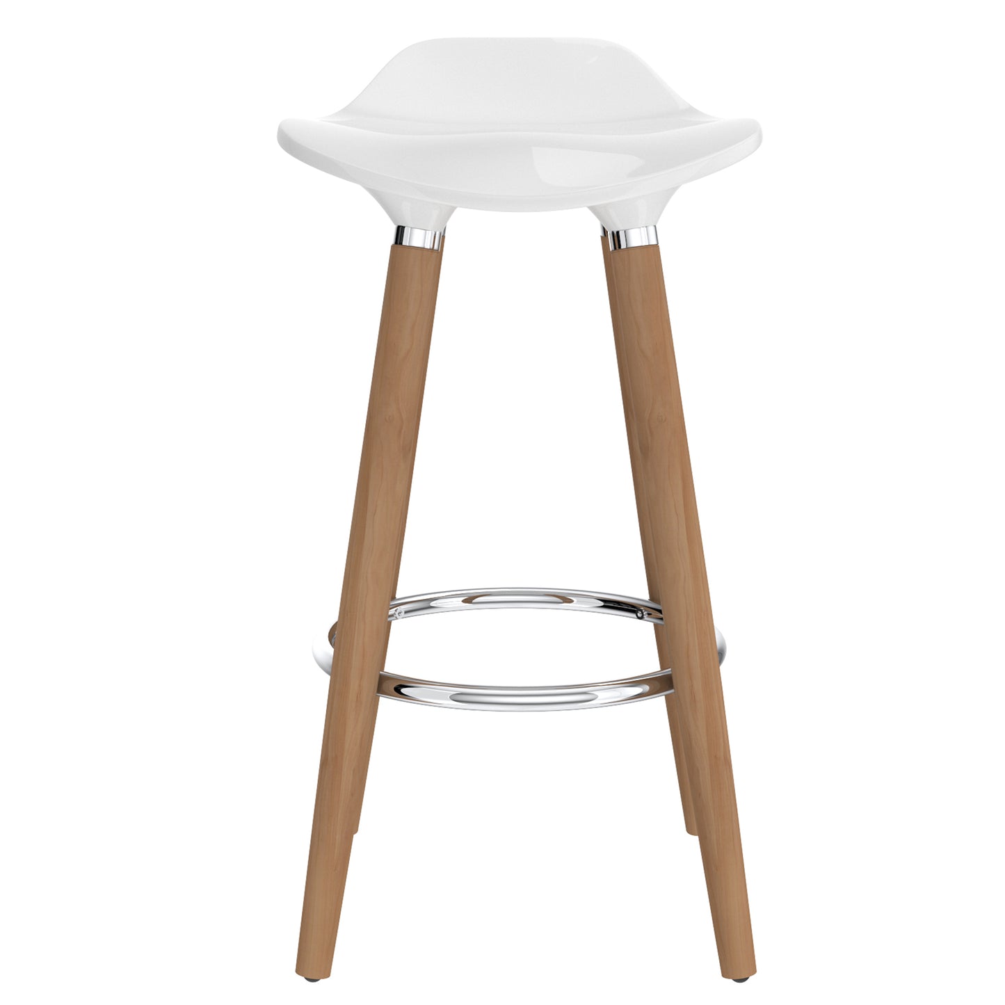 (TREX WHITE- 2 PACK) - PLASTIC COUNTER STOOLS