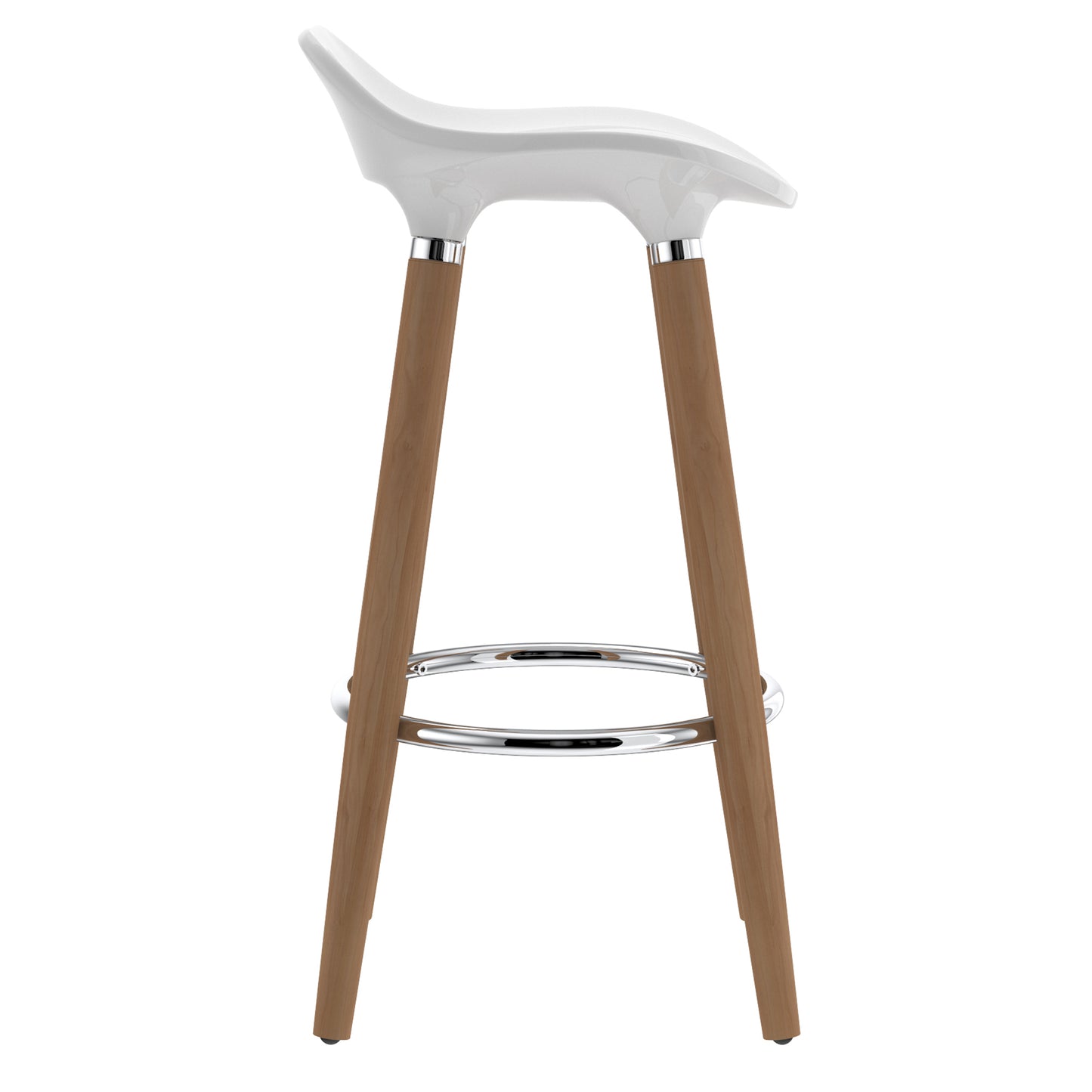 (TREX WHITE- 2 PACK) - PLASTIC COUNTER STOOLS