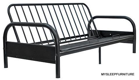 DOUBLE SIZE- (208- 8A)- METAL FUTON FRAME- WITH DELUXE MATTRESS