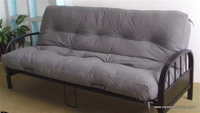 DOUBLE (FULL) SIZE- (211 BLACK)- METAL FUTON FRAME- (MATTRESS NOT INCLUDED)