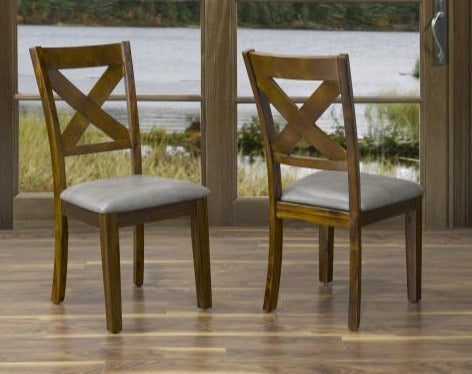 231 BROWN -  WOOD - DINING CHAIR