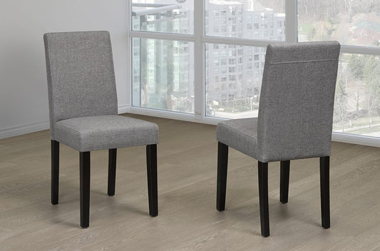 (250 GREY- 2 PACK)- FABRIC DINING CHAIRS