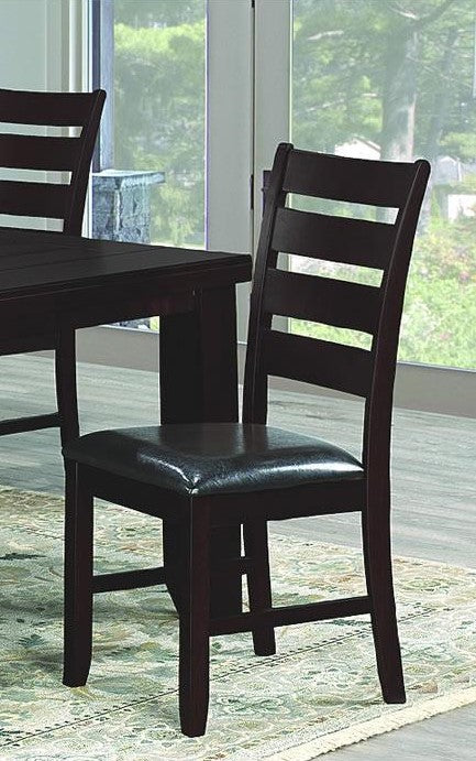 (OAKLEY BROWN- 2 PACK)- WOOD- DINING CHAIRS