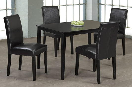 (3106- 248 ESPRESSO- 5)- 48" LONG WOOD DINING TABLE- WITH 4 CHAIRS