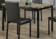 (3200 BROWN- 1)- MARBLE LOOK- COMPUTER/ DINING TABLE
