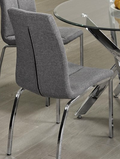 (3460 GREY)- FABRIC DINING CHAIR- INVENTORY CLEARANCE