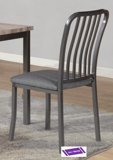 (3720- 2 PACK)- METAL DINING CHAIRS