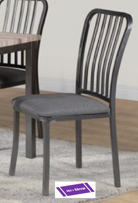 (3720- 2 PACK)- METAL DINING CHAIRS