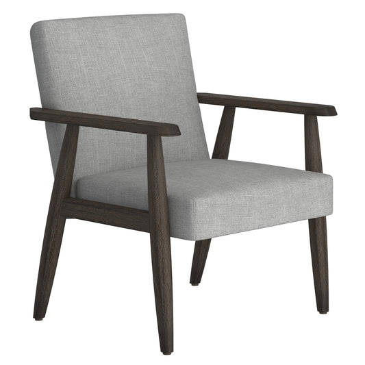 (HUXLY GREY)- FABRIC- ACCENT CHAIR