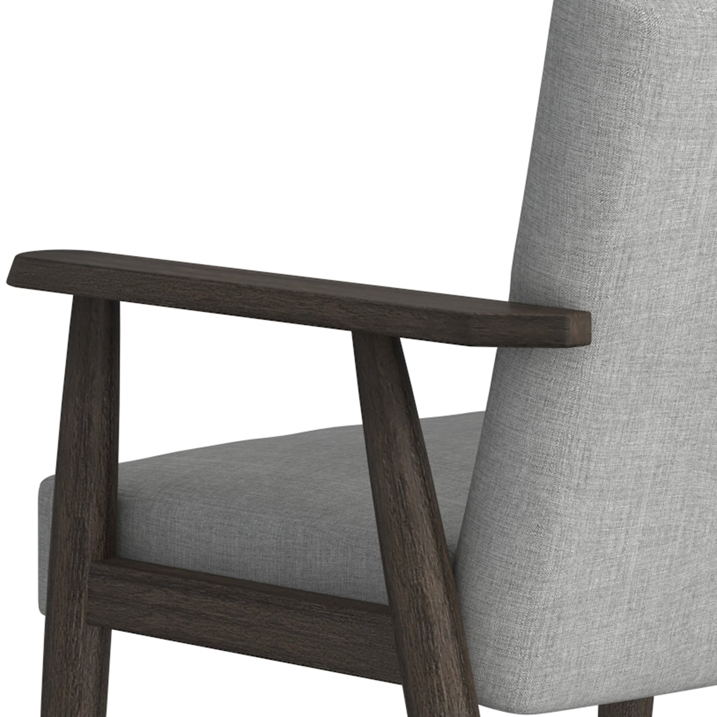 (HUXLY GREY)- FABRIC ACCENT CHAIR