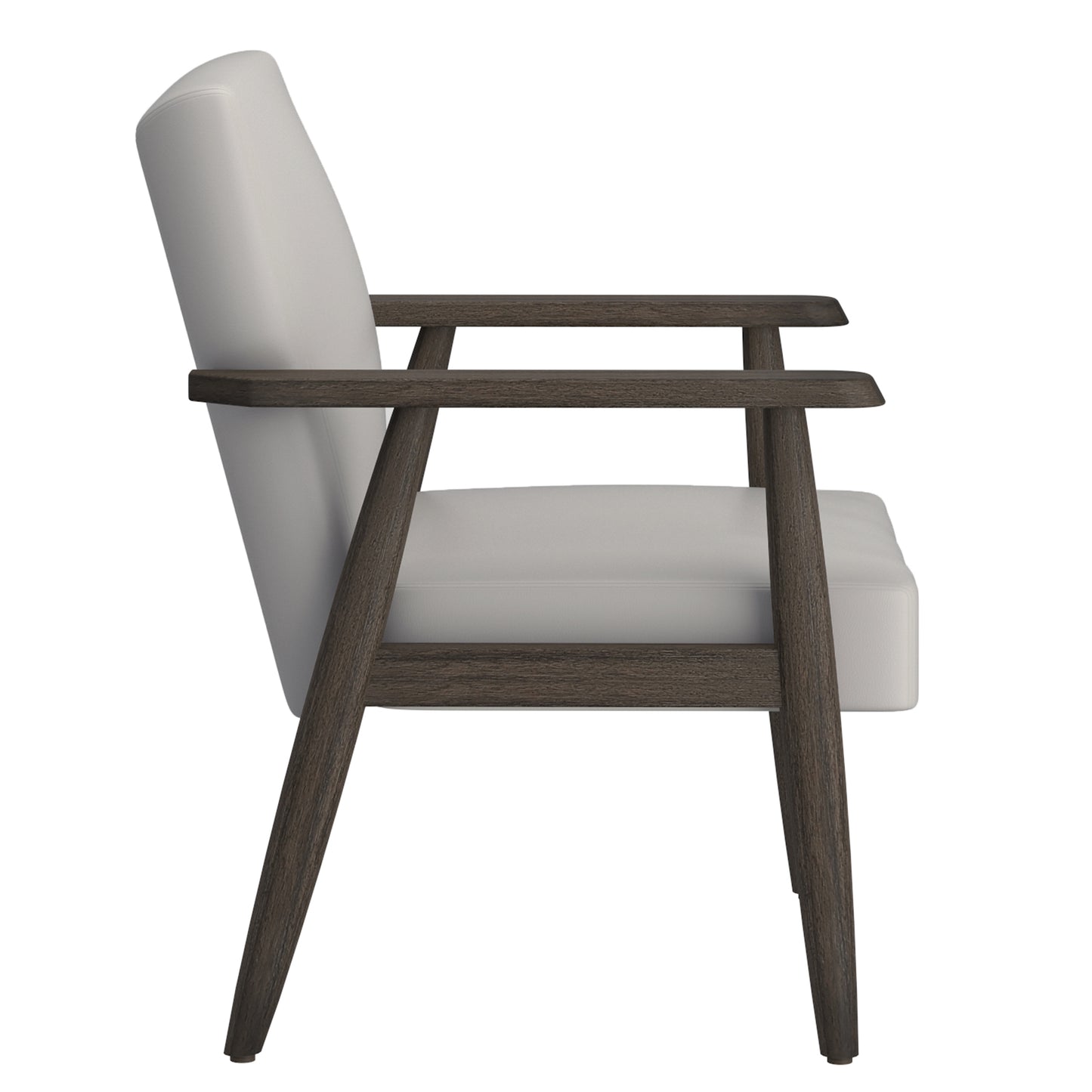 (WILDER TAUPE)- LEATHER ACCENT CHAIR