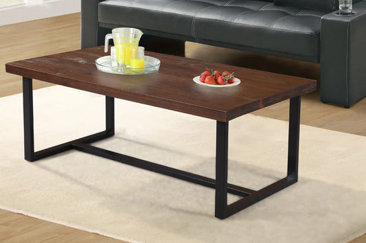 (5037 WALNUT- 3) - WOOD- COFFEE TABLE - WITH 2 SIDE TABLES
