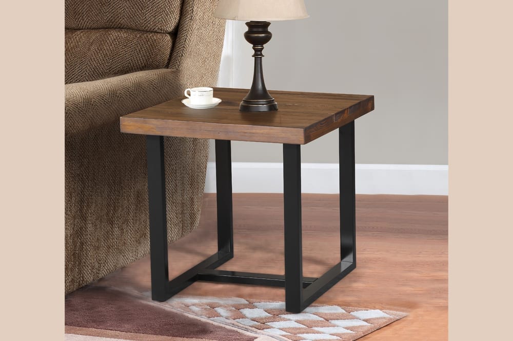 (5037 WALNUT- 3) - WOOD- COFFEE TABLE - WITH 2 SIDE TABLES