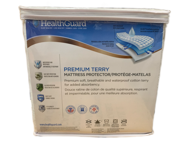 DOUBLE (FULL) SIZE- (PREMIUM TERRY)- WATERPROOF MATTRESS PROTECTOR