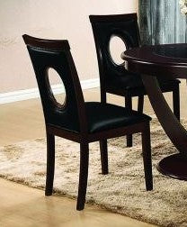 (610 ESPRESSO- 2 PACK)- WOOD- DINING CHAIRS