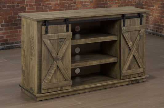 (748 BROWN)- 54" LONG- WOOD TV STAND