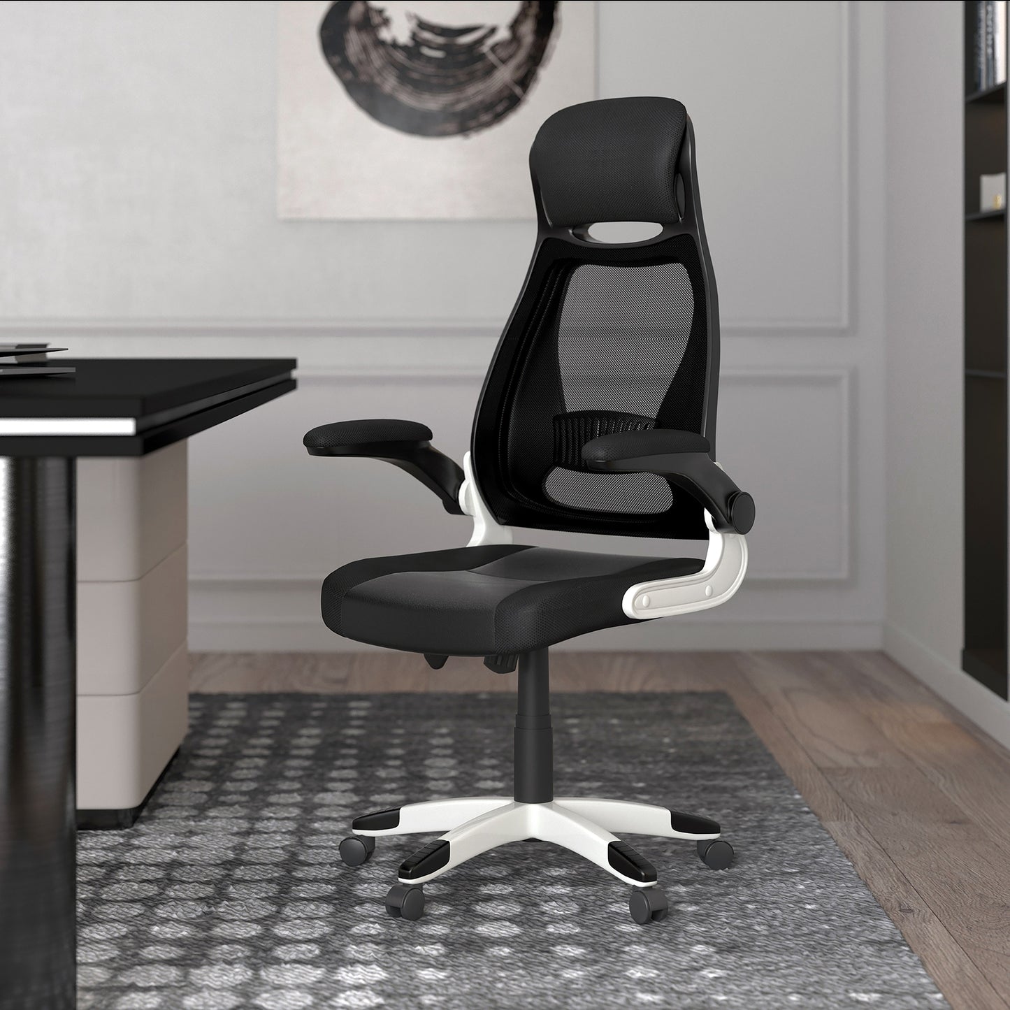 (FIGO BLACK)- LEATHER- COMPUTER/ GAMING CHAIR