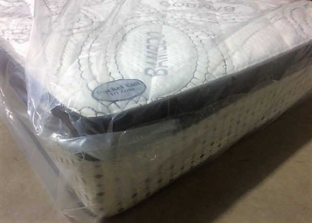QUEEN SIZE- (AMENITY)- 10.5" THICK- FOAM ENCASED- EURO PILLOW TOP- POCKET COIL MATTRESS