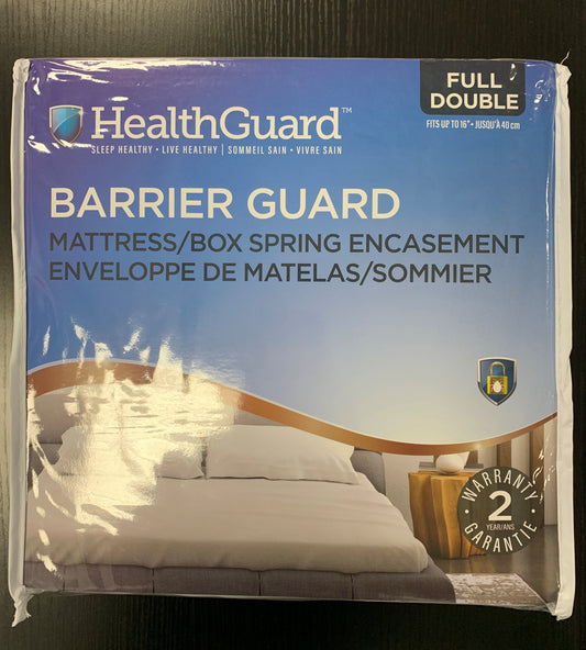 DOUBLE (FULL) SIZE- (HEALTHGUARD BARRIER GUARD)- BED BUG COVER